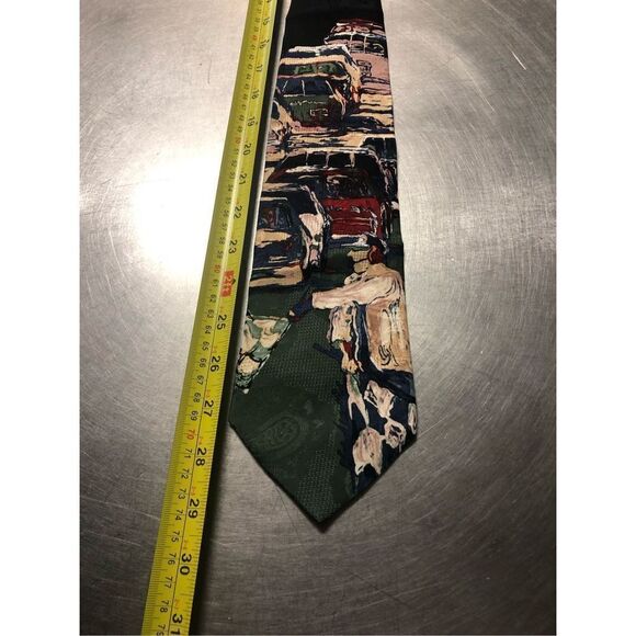 Richard Wallich Men’s Silk Racing Racecars Designer Dress Tie - Picture 9 of 11